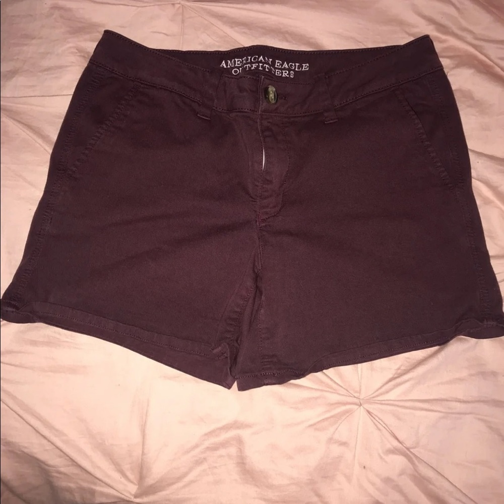 Maroon Chino Shorts